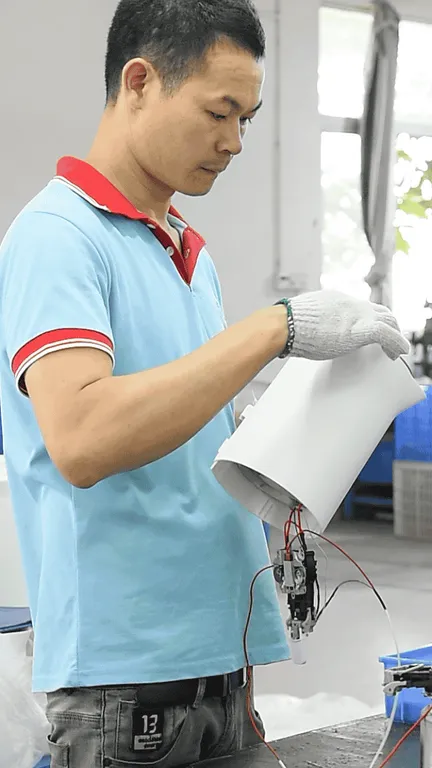 Proceso de control de calidad en la fábrica de electrodomésticos